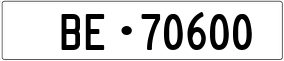 Truck License Plate